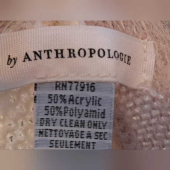 Anthropologie Cream and Tan Poncho - Picture 5 of 5